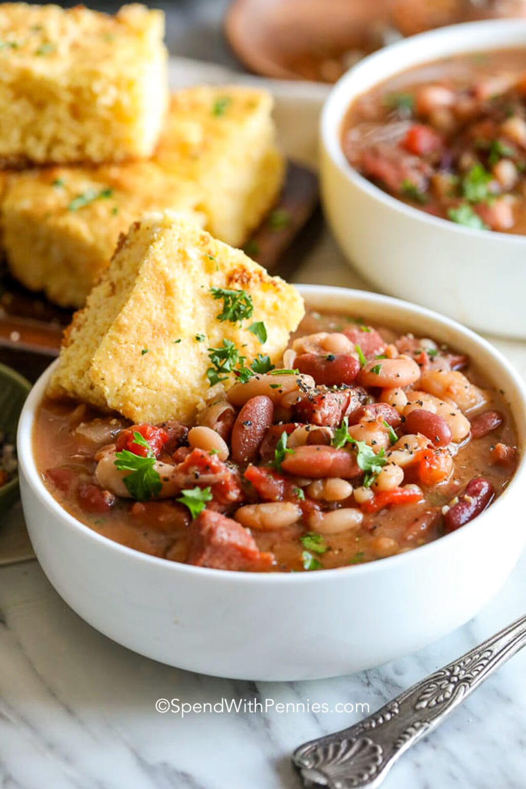 Slow Cooker Ham and Bean Soup