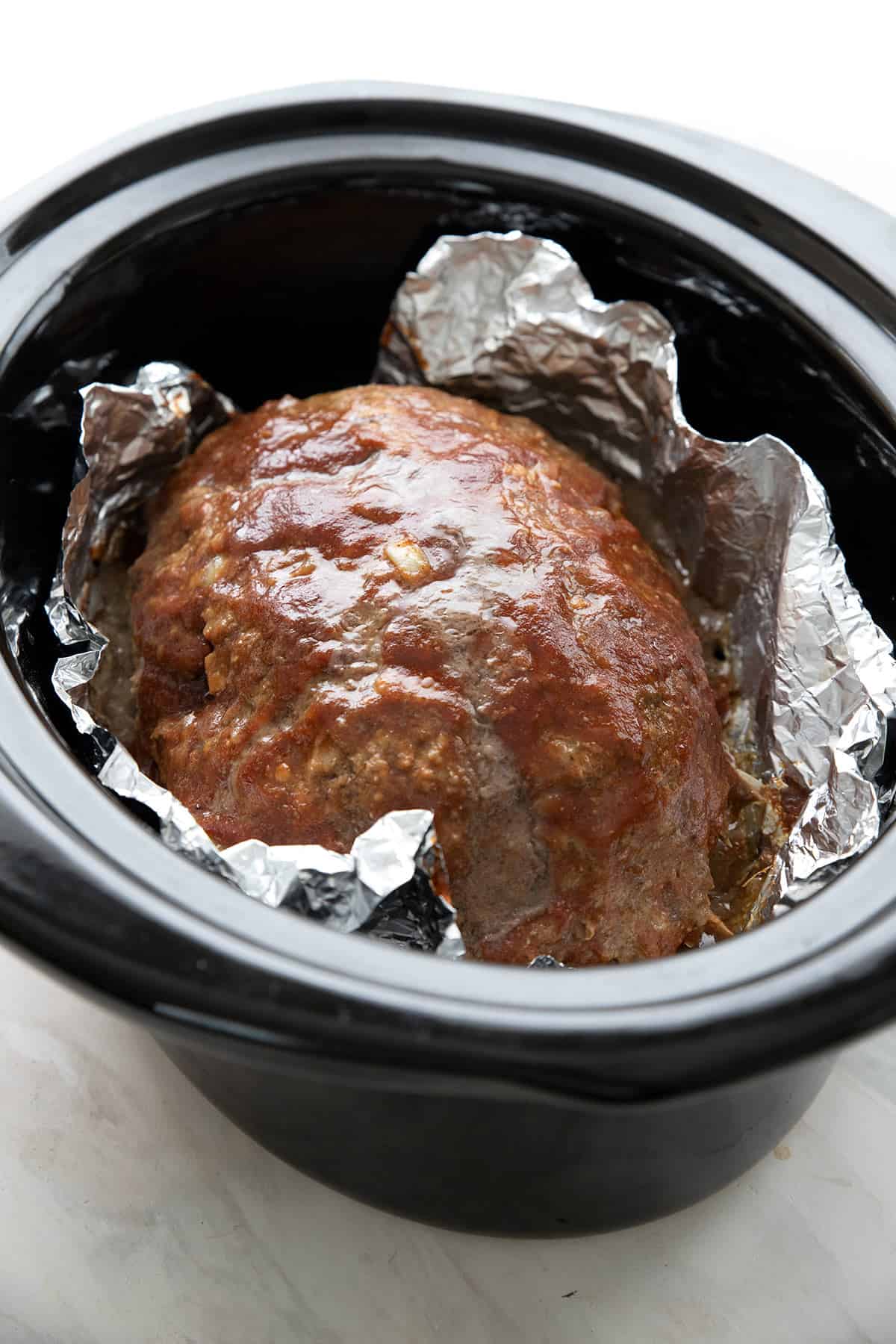 Slow Cooker Keto Meatloaf