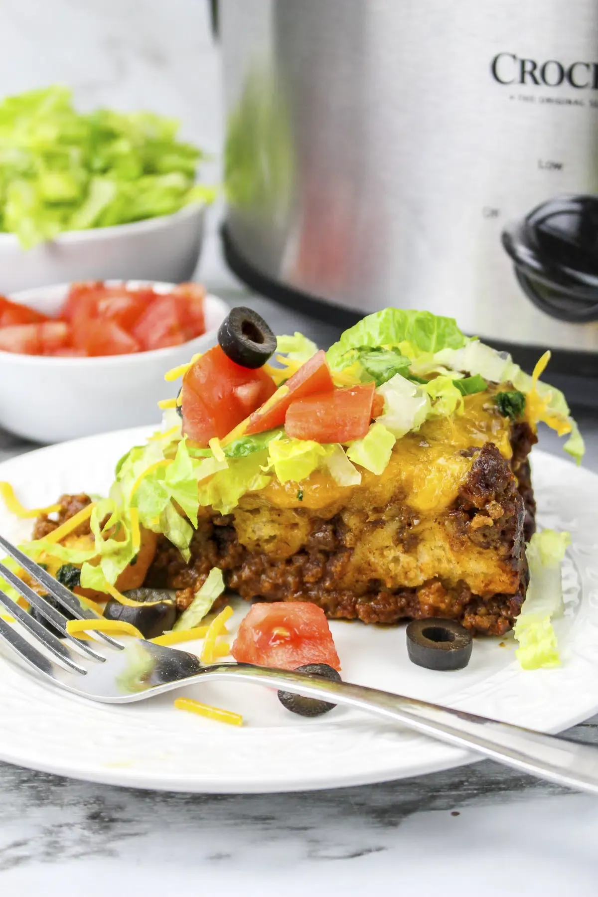Slow Cooker Mexican Bubble Up Casserole
