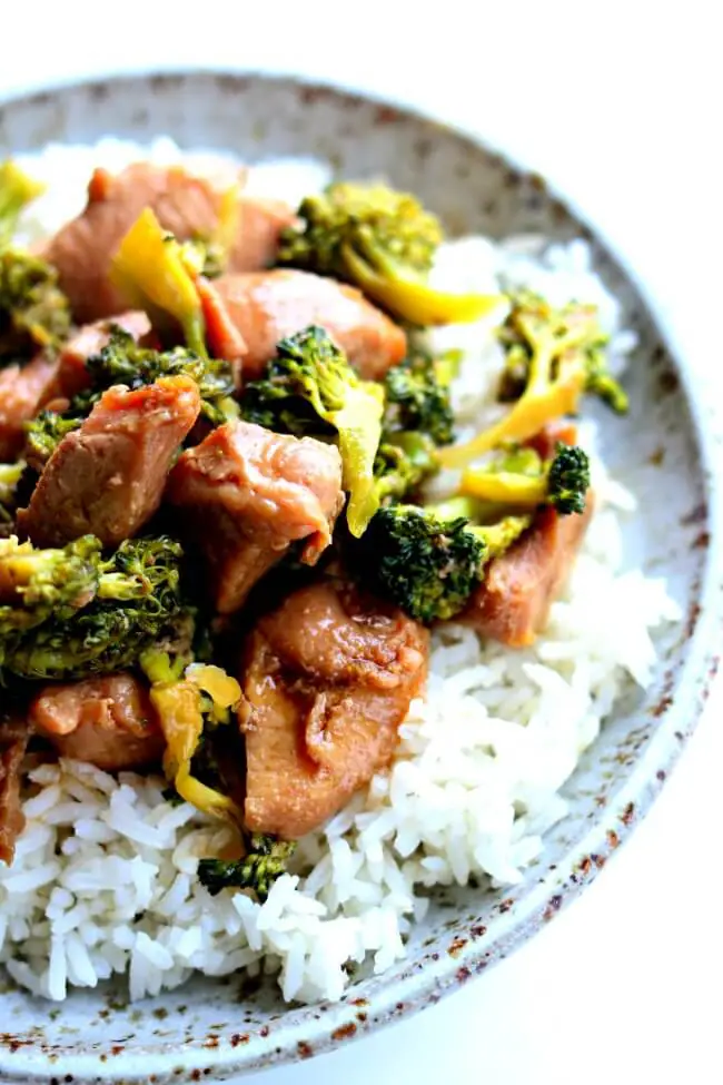 Slow Cooker Pork and Broccoli