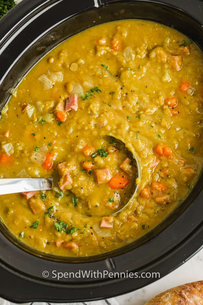 Slow Cooker Split Pea Soup