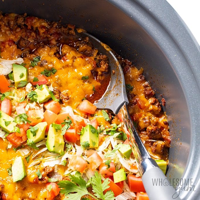 Slow Cooker Taco Casserole