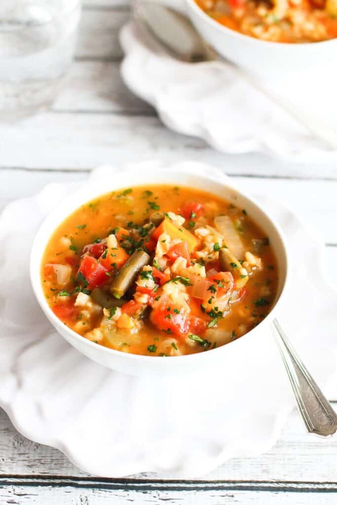 Slow Cooker Vegetable Barley Soup Recipe