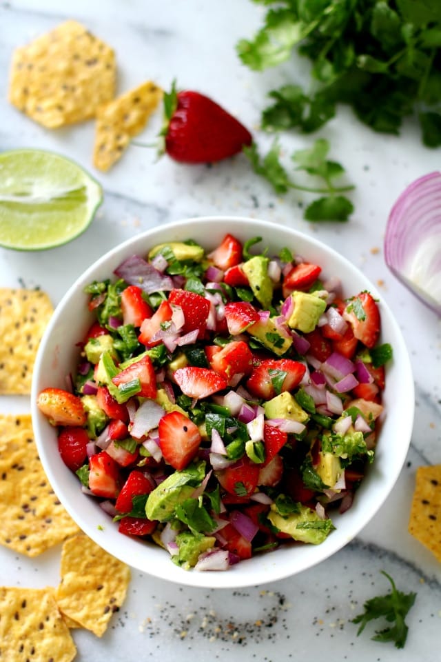 Strawberry Salsa with Avocado