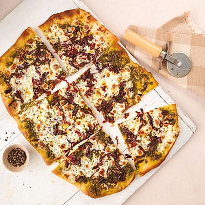 Sun-Dried Tomato and Pesto Pizza