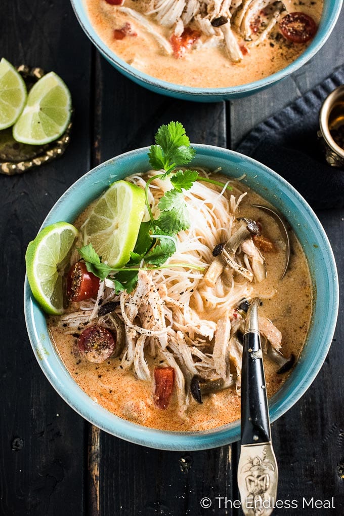 The Best Crock Pot Thai Chicken Soup