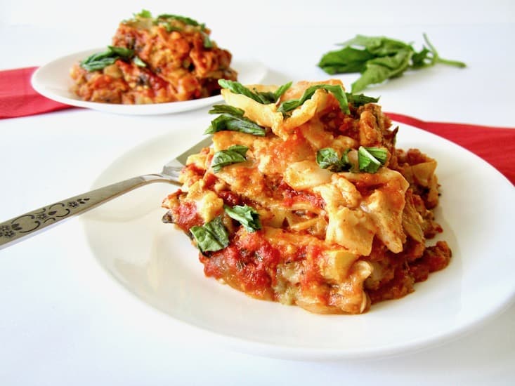 Vegan and Gluten Free Slow Cooker Lasagna