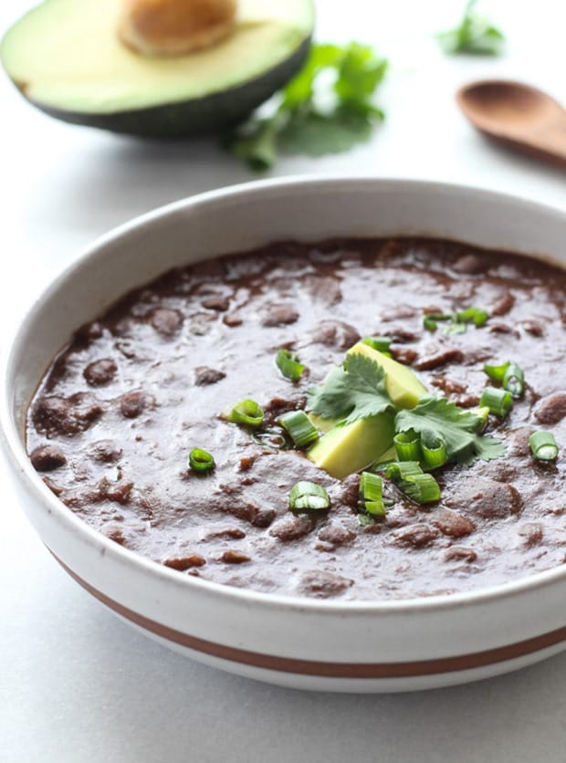 Vegan Slow Cooker Black Bean Soup