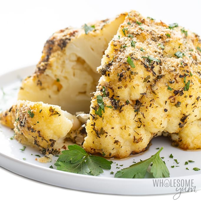 whole roasted cauliflower