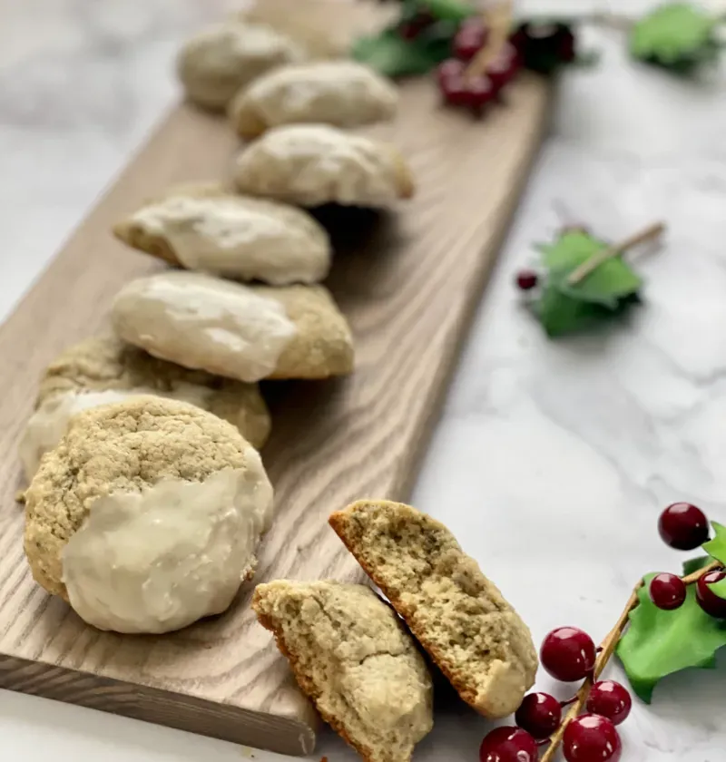 Blue Cornmeal Cookies
