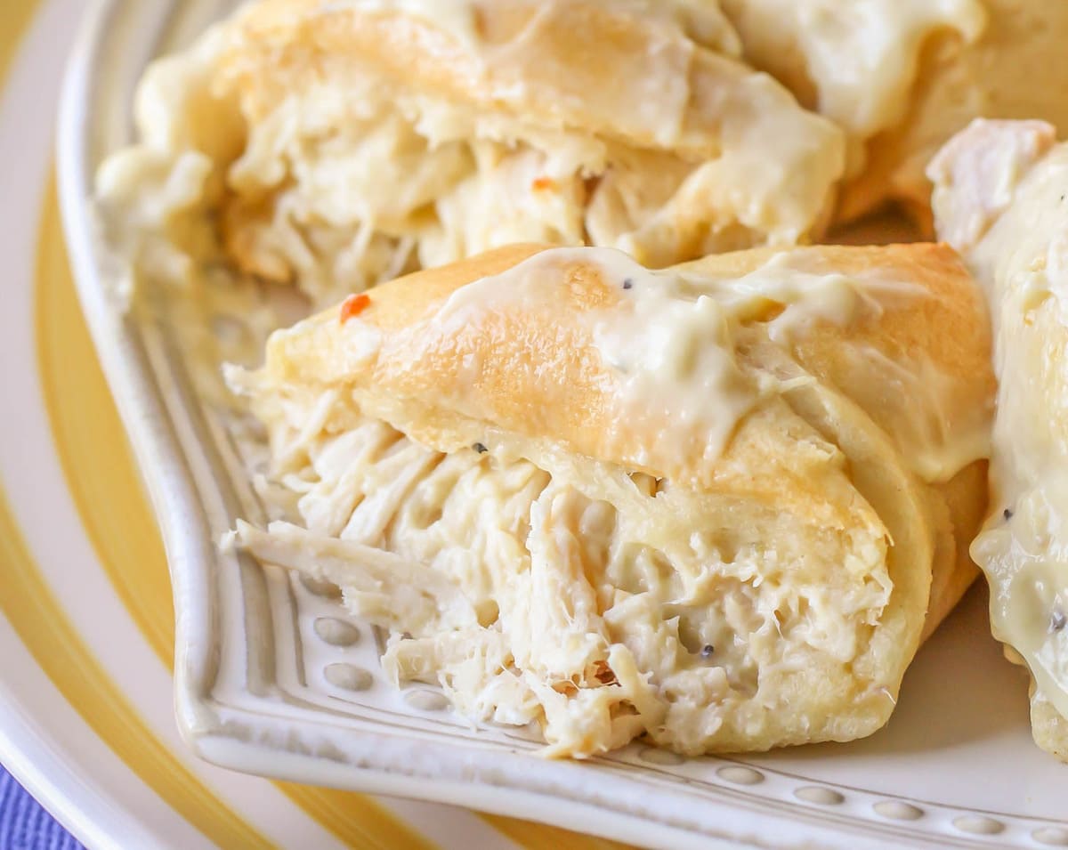 Chicken Stuffed Crescent Rolls