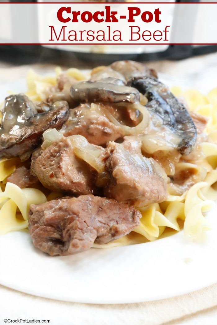 Crock-Pot Marsala Beef & Mushrooms