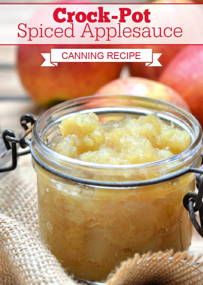 Crock-Pot Spiced Applesauce