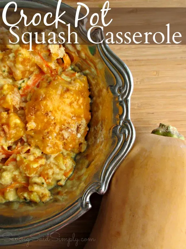 Crock Pot Squash Casserole