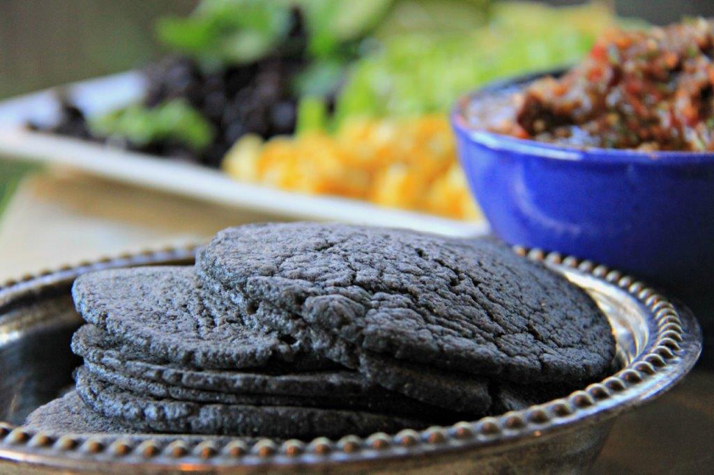 Fresh Blue Cornmeal Tortillas