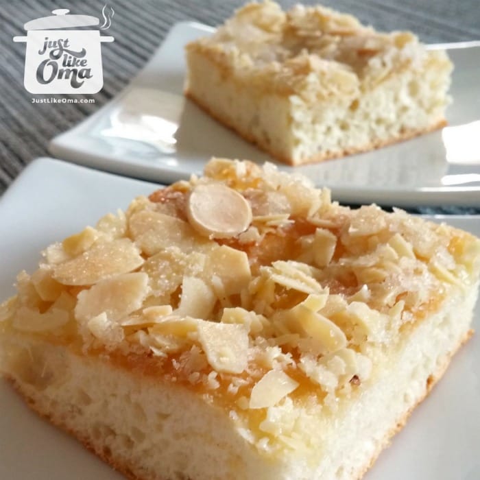German Butter Cake using Bread Machine