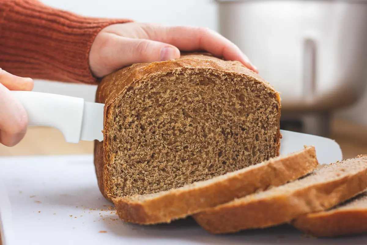 Healthy Bread Machine Sprouted Grain Bread (Vegan)