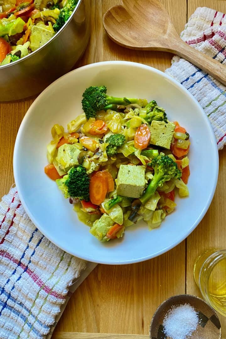 Heart-Healthy Curried Pumpfu Stir-Fry