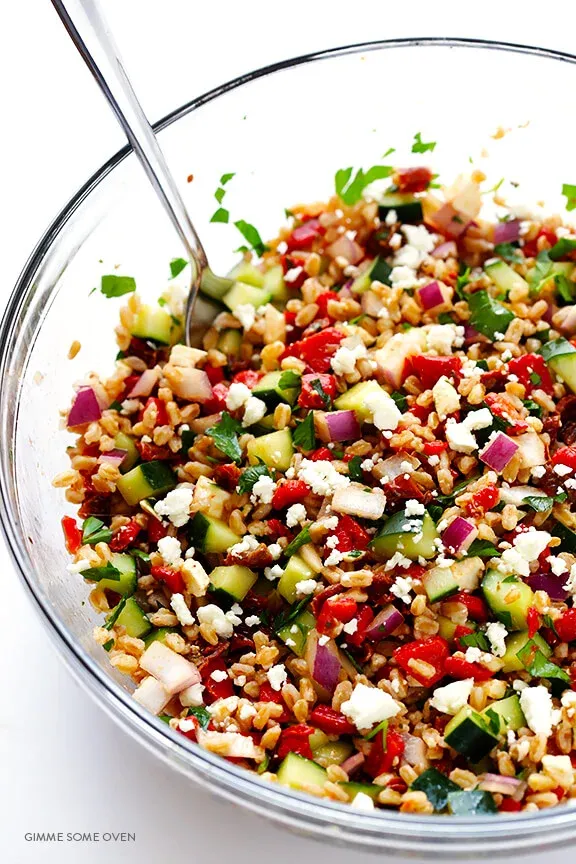 Mediterranean Farro Salad