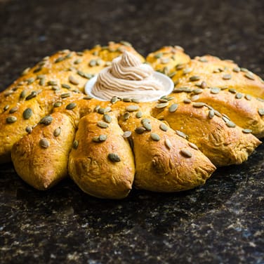 Bread Maker Pumpkin Wreath Bread