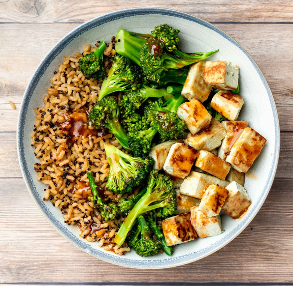 Sesame Pumfu And Broccoli Bowl
