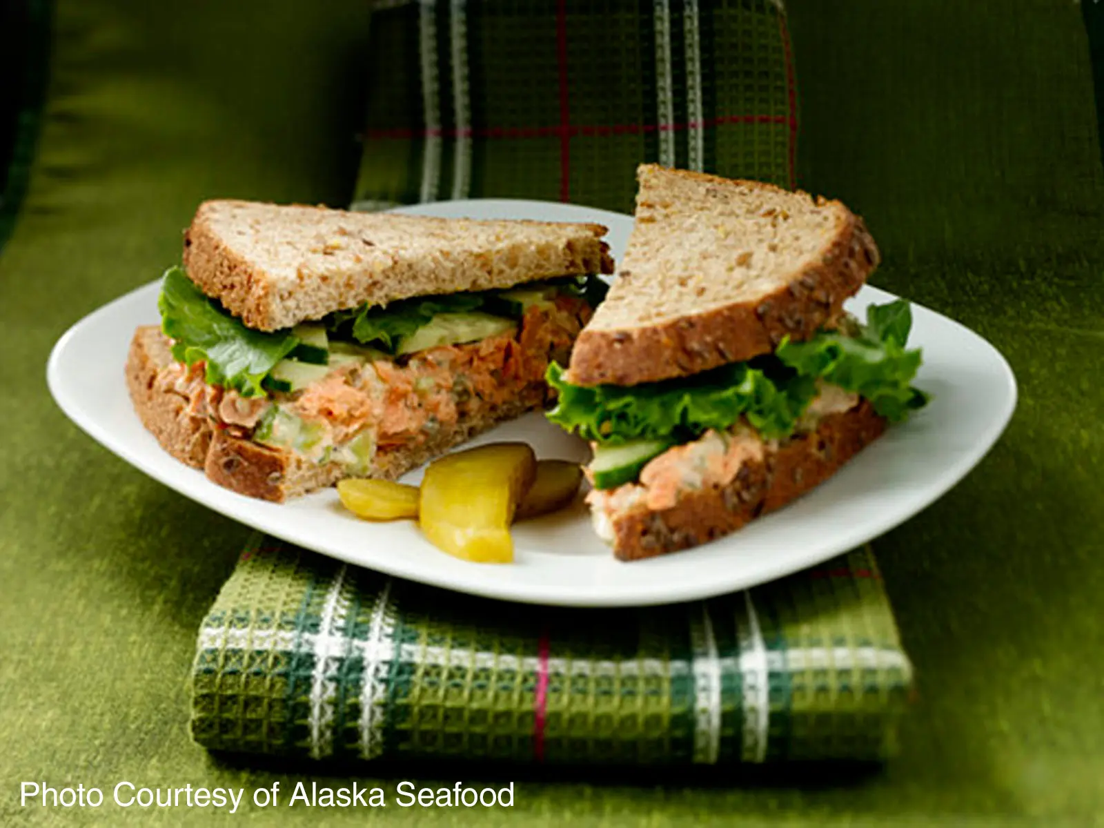 Alaska Salmon Salad Sandwiches