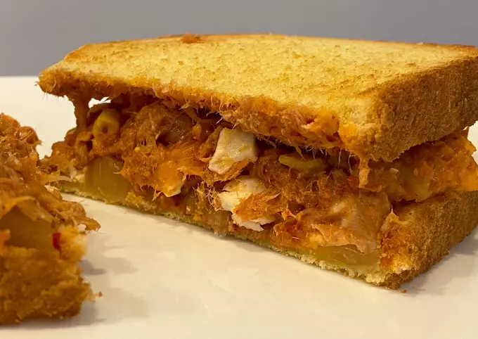 Canned Tuna Kimchi Sandwich
