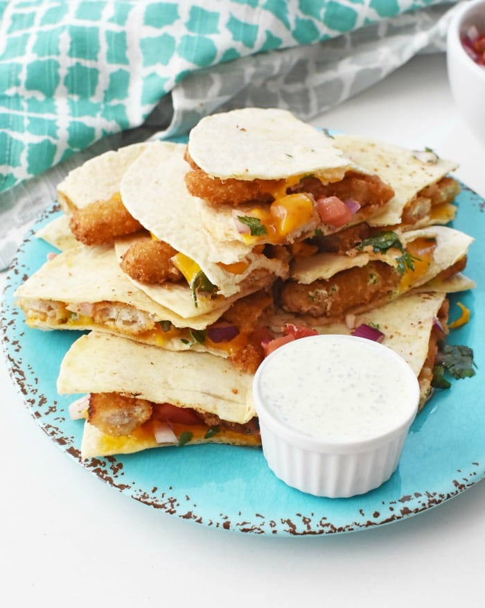 Fish Stick Quesadillas