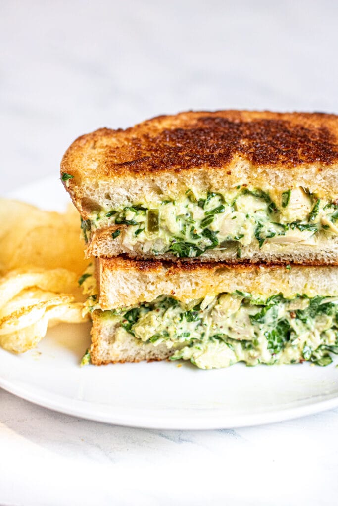 Onion, Tuna & Spinach Sandwiches