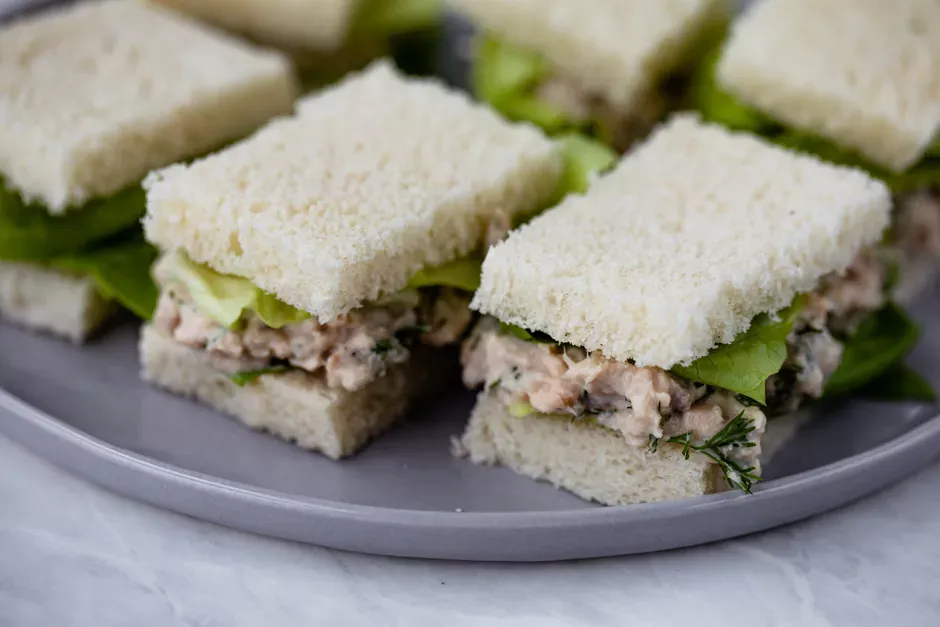 Salmon Cucumber Sandwich