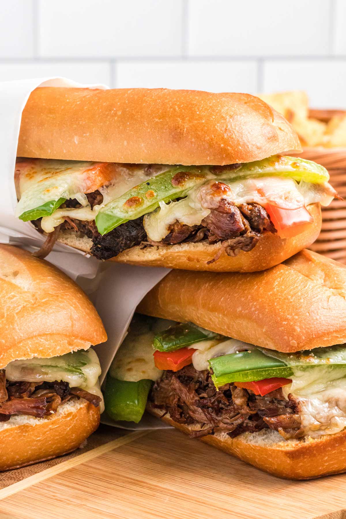 slow cooker shredded beef sandwiches