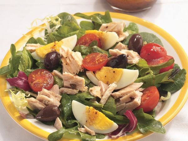 tuna salad On A Bed of Greens