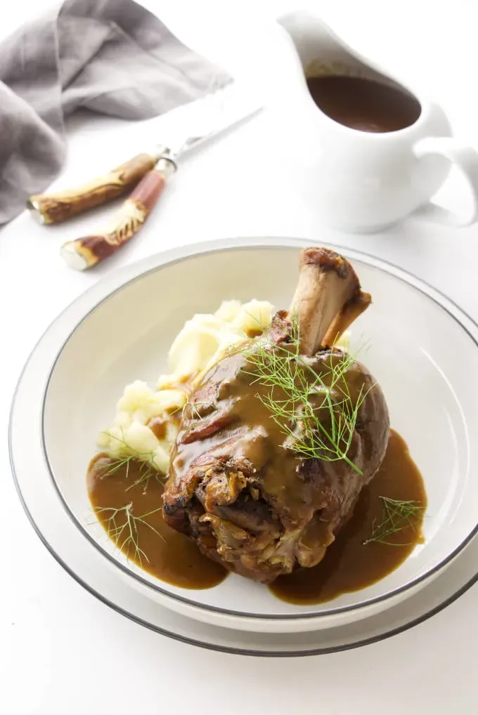 Braised Pork Shanks with Gravy