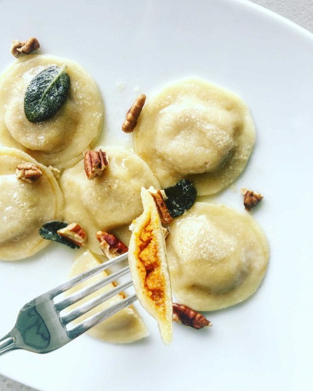 Butterkin Pecan Ravioli with Sage Brown Butter