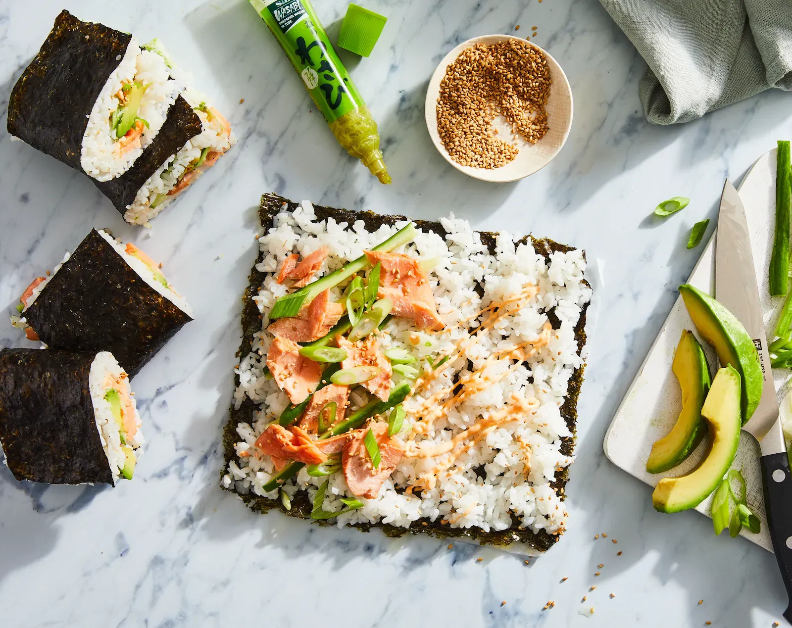 Easy Folded Sushi Sandwich
