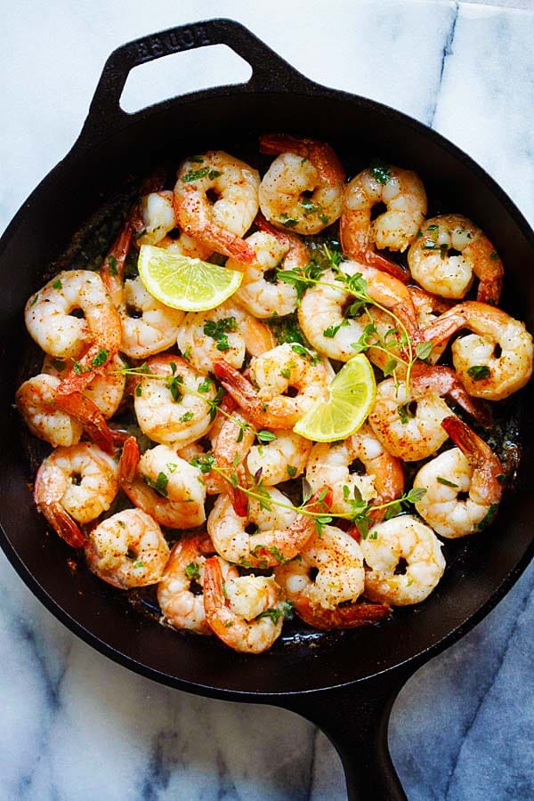 Lemon Herb Butter Shrimp
