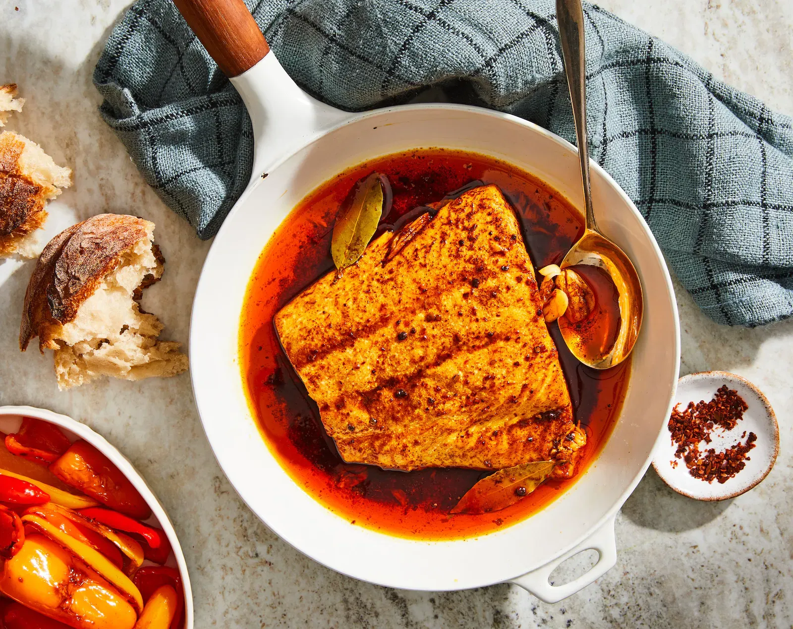 Oven-Poached Salmon with Turkish Spices