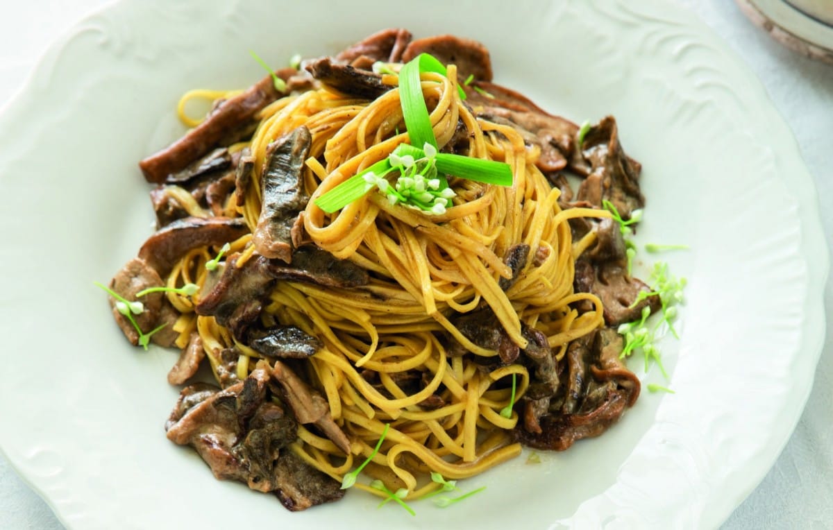 Tagliolini with Mushrooms and Cream