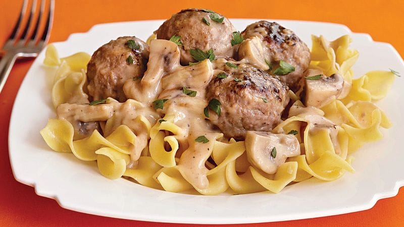 Turkey Meatball Stroganoff