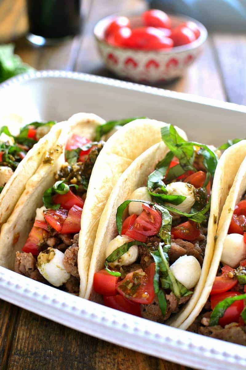 Caprese Tacos