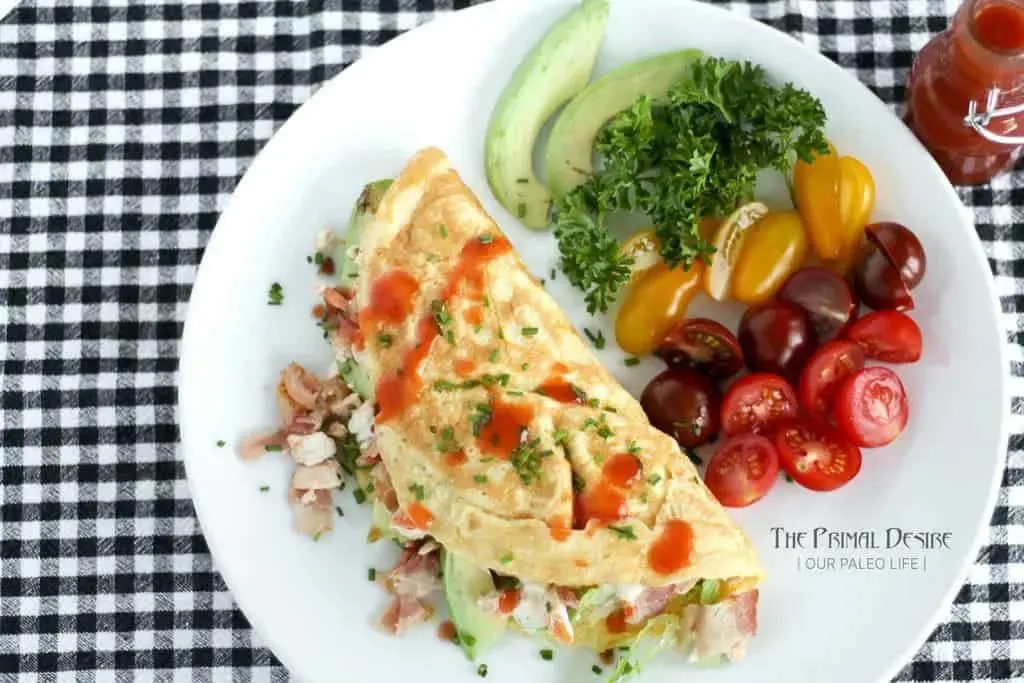 Chicken Bacon Ranch Omelette