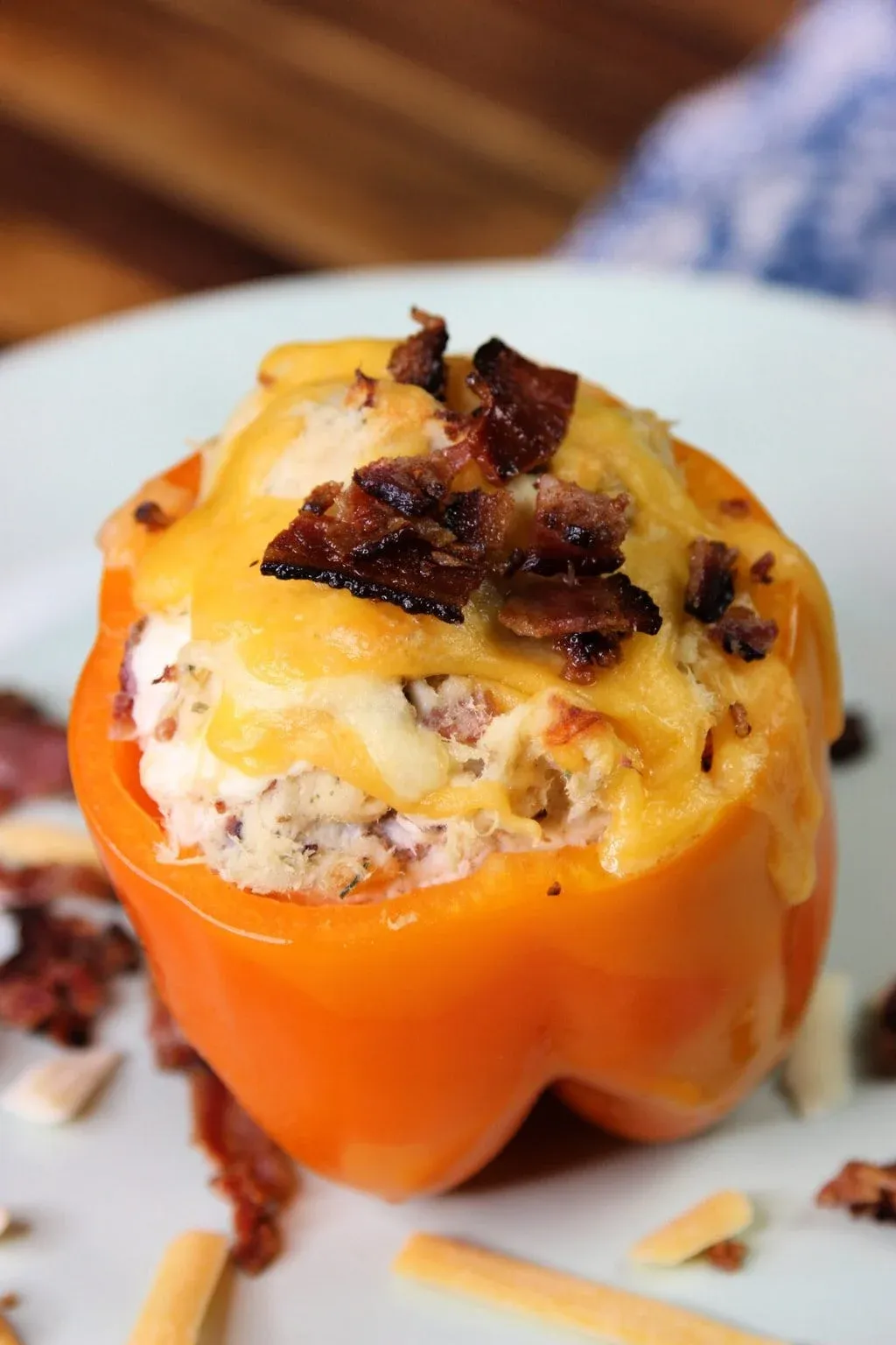 Chicken Bacon Ranch Stuffed Peppers