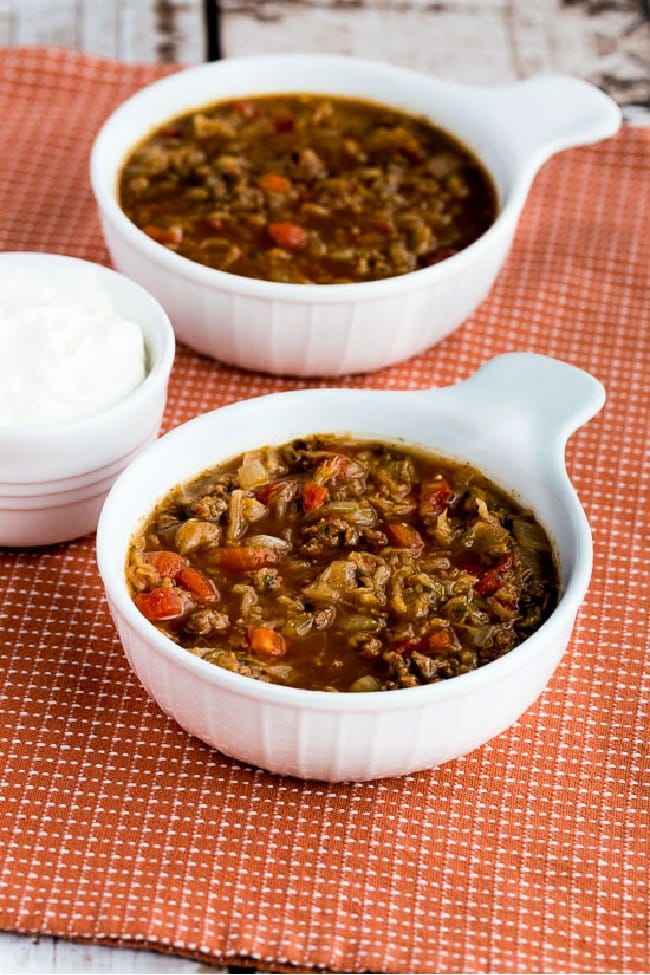 Ground Beef and Sauerkraut Soup