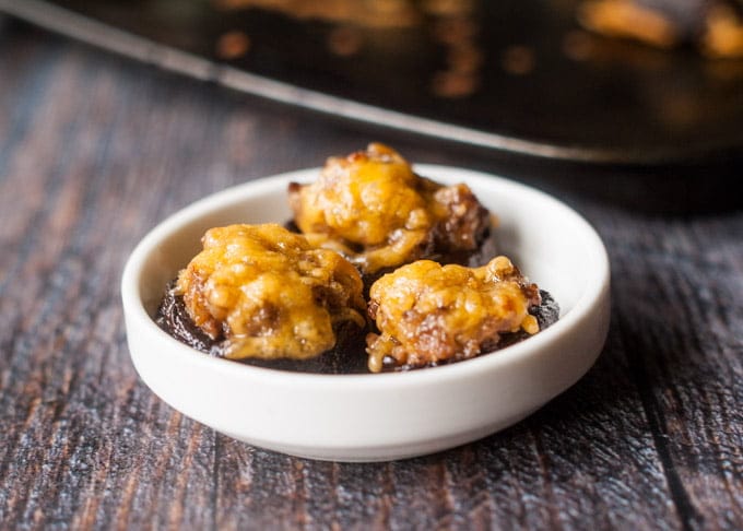 Low Carb Sausage Stuffed Mushrooms