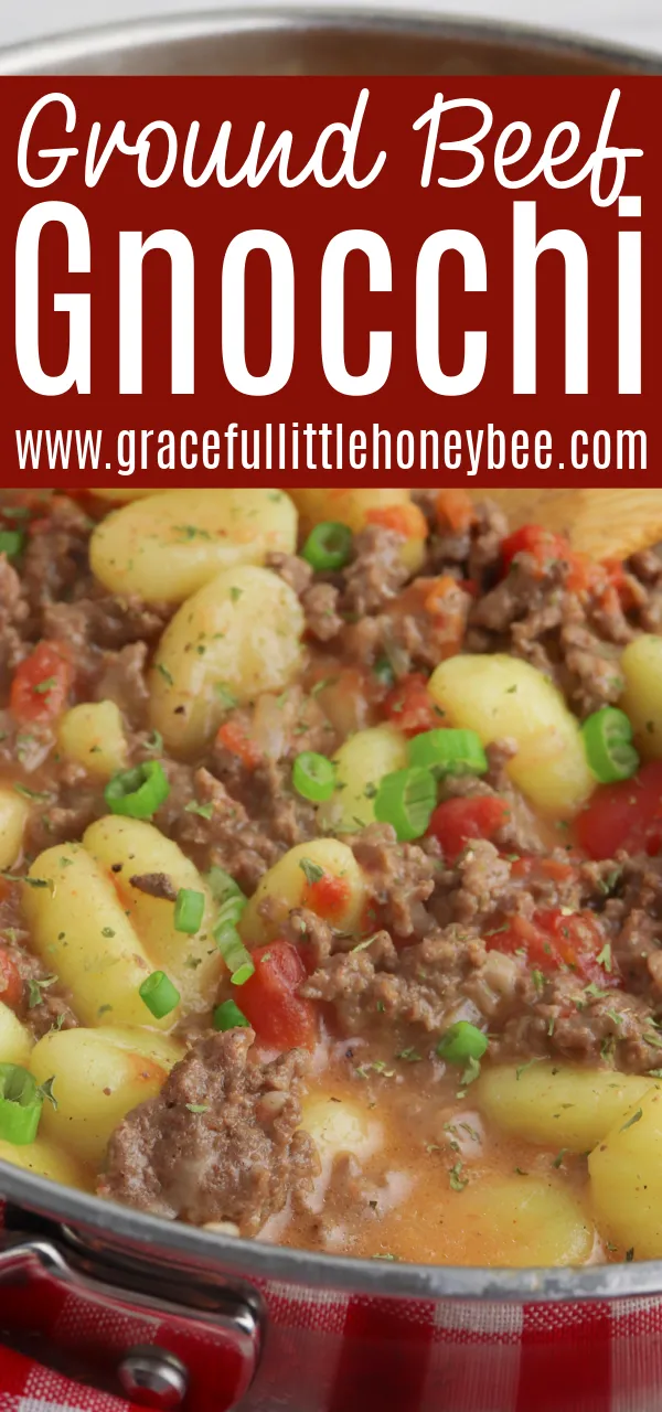 One Pan Creamy Ground Beef Gnocchi