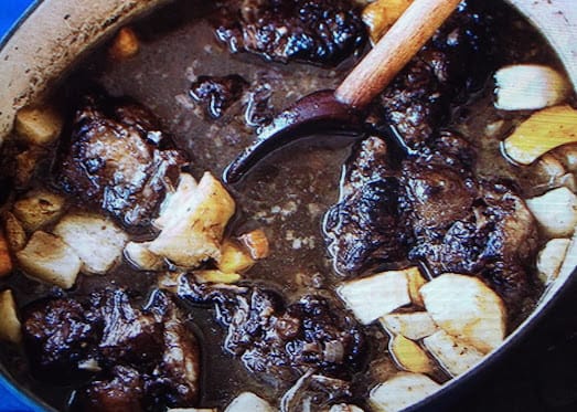 Oxtail Soup with Turnips