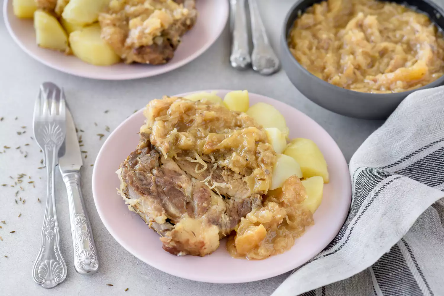 Pork Steaks and Sauerkraut Recipe