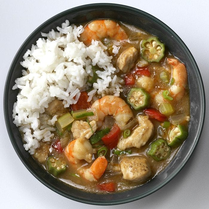 Slow Cooker Ground Turkey And Shrimp Gumbo
