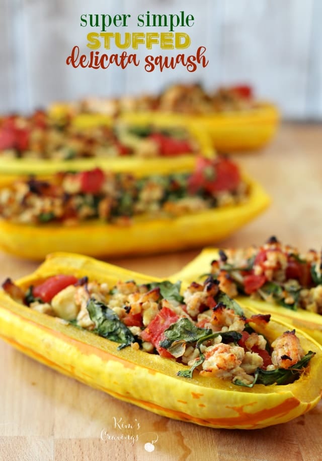 Super Simple Stuffed Delicata Squash