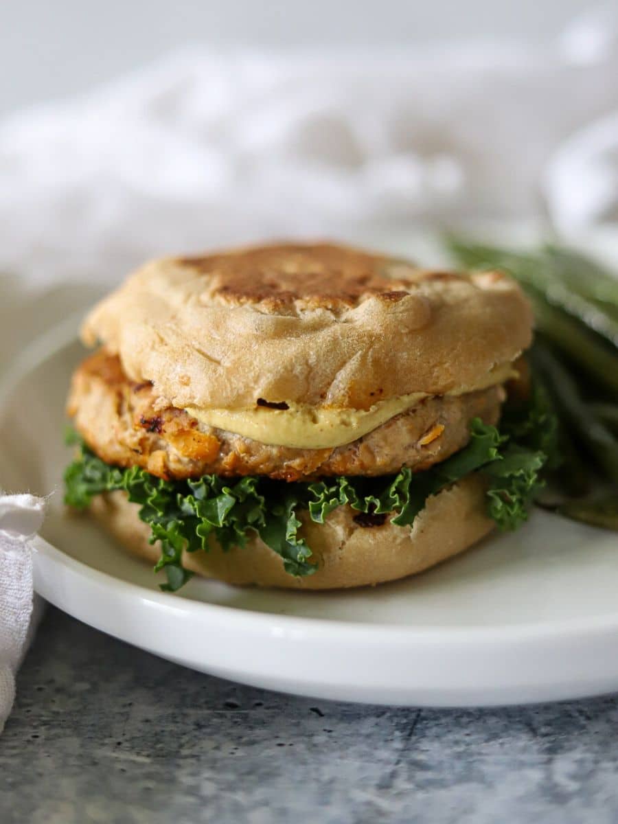 Sweet Potato and Bacon Turkey Burgers